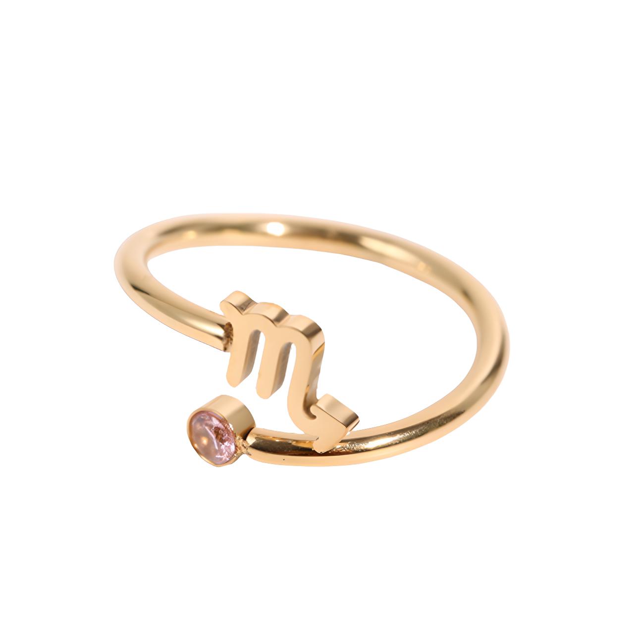 Sternzeichen Ring Gold