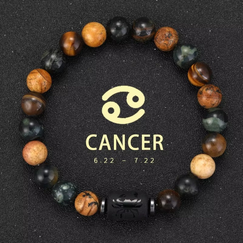 Natural Stone Zodiac Bracelet