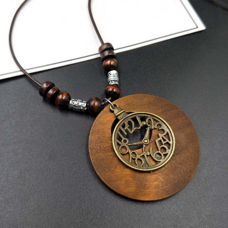 Collier en Bois Chronos