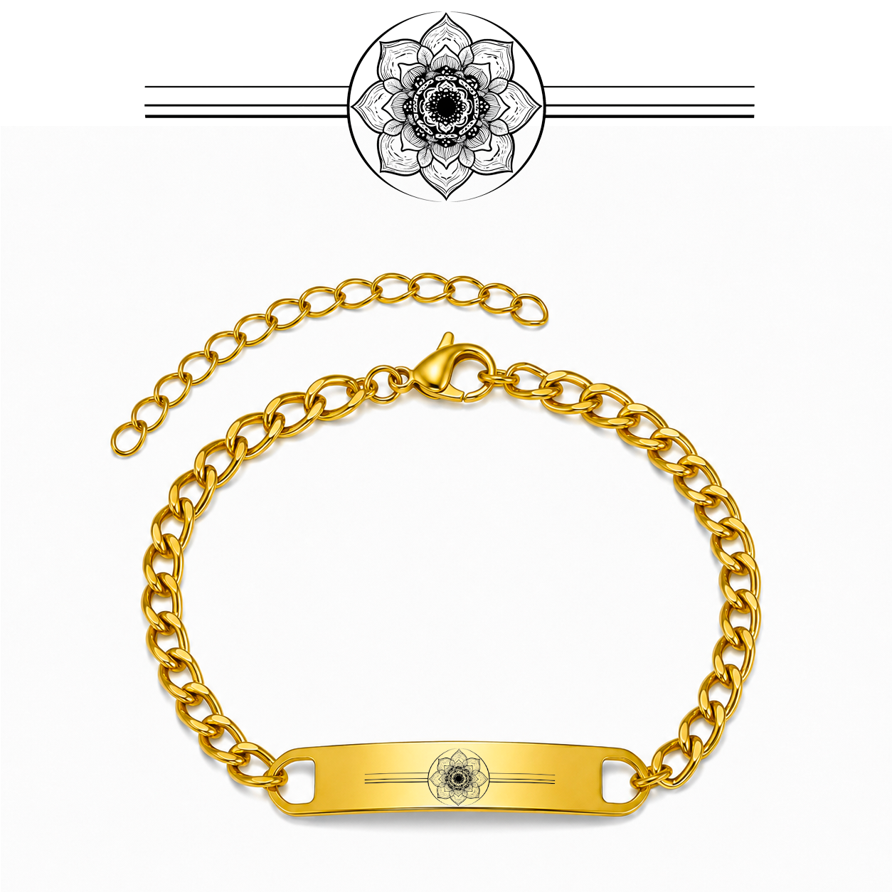 Spirituelles Armband Mandala