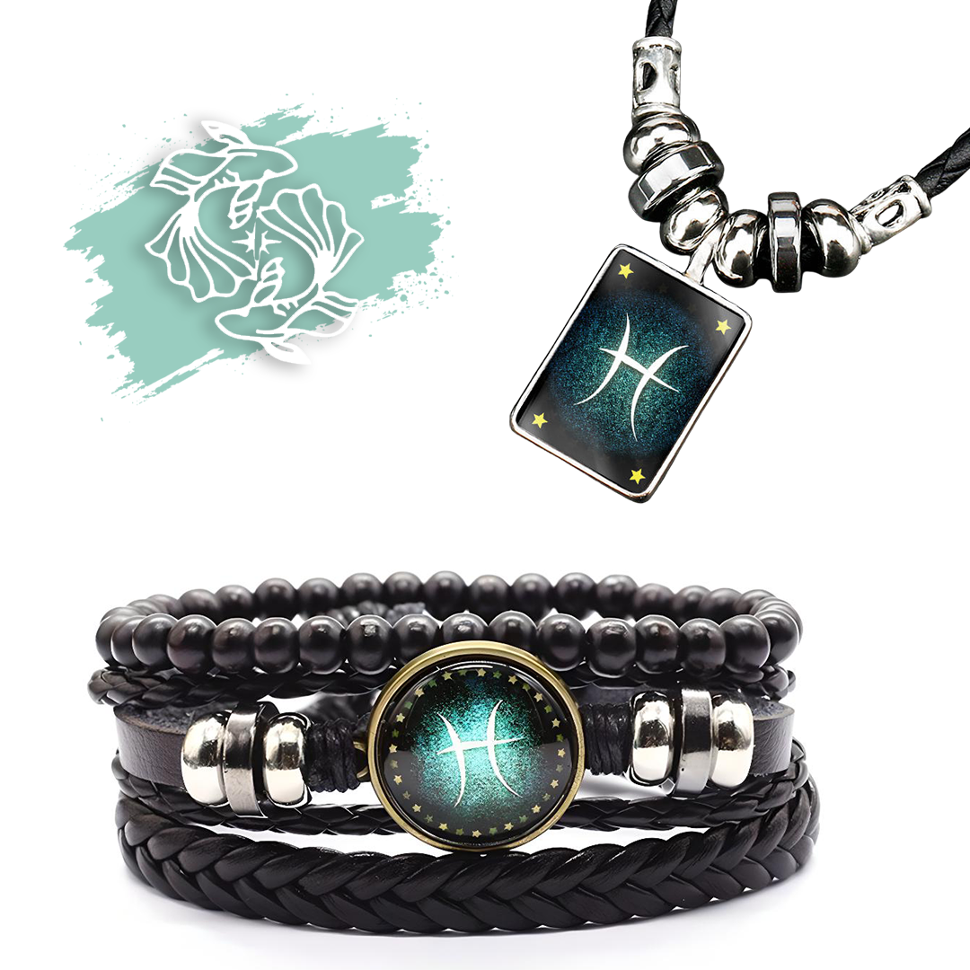 Sternzeichen Armband + Halskette Gratis