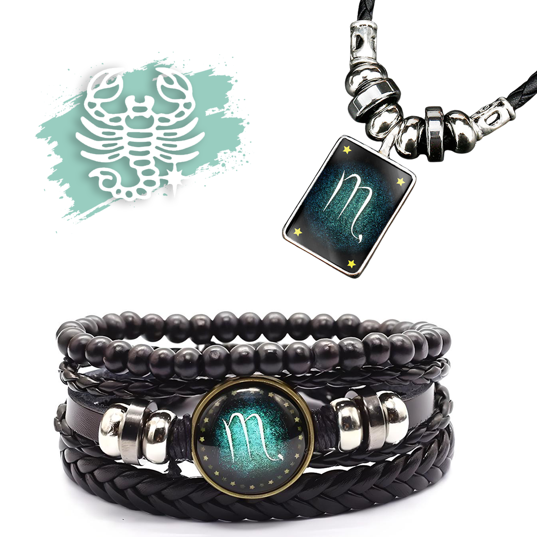 Sternzeichen Armband + Halskette Gratis