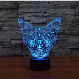 3D-Lampe Bastet
