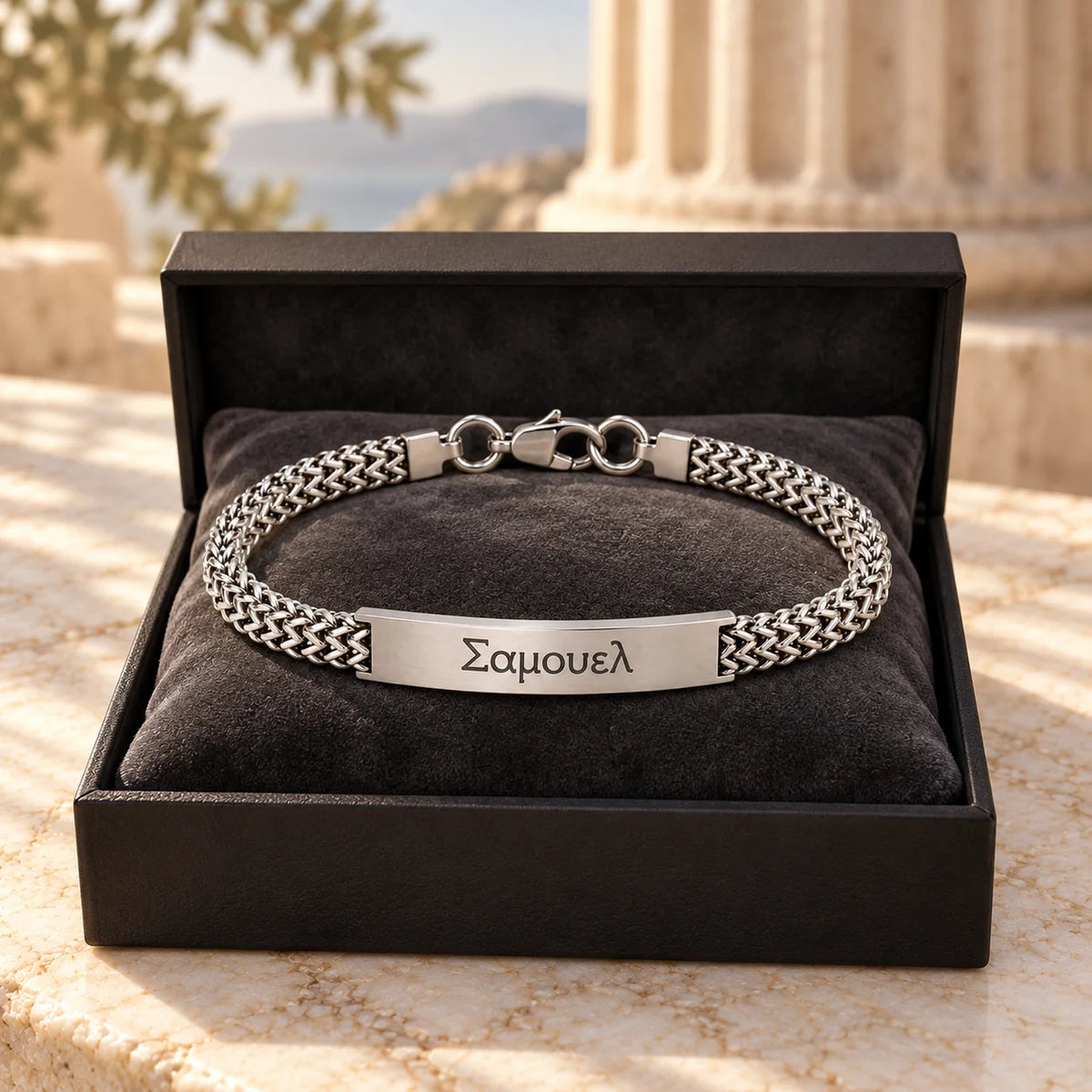 Greek ID Bracelet for Men