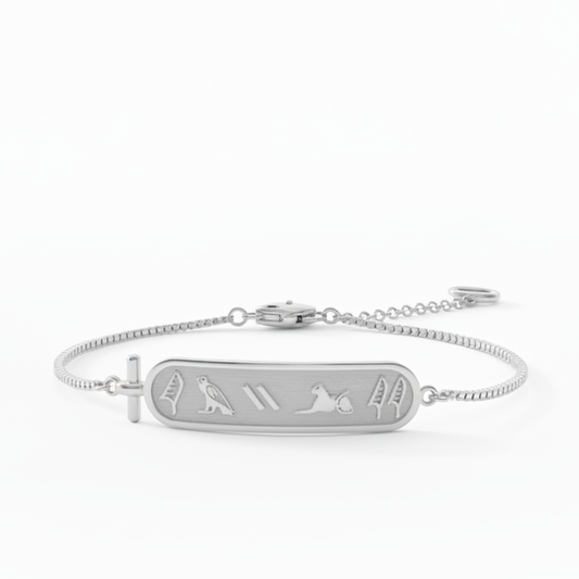 Egyptian Hieroglyph Personalized Bracelet