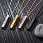 Collier Barre Runes Viking Gravé Femme