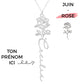 Collana con Fiore di Nascita Personalizzato