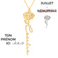Collana con Fiore di Nascita Personalizzato