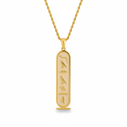 Personalized Egyptian Hieroglyph Necklace