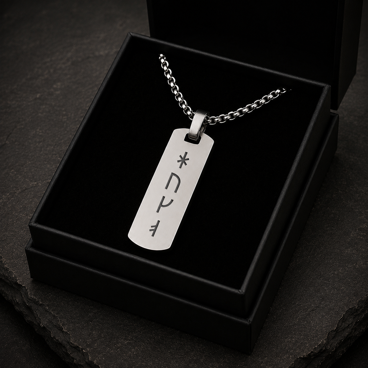 Collana Rune Vichinghe Incisa Uomo