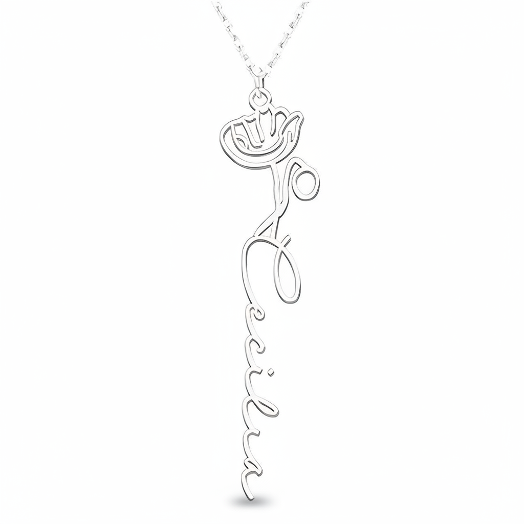 Personalisierte Geburtsblumen-Kette