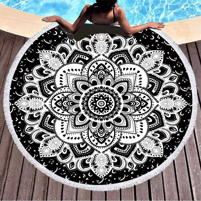Serviette ronde Shanti