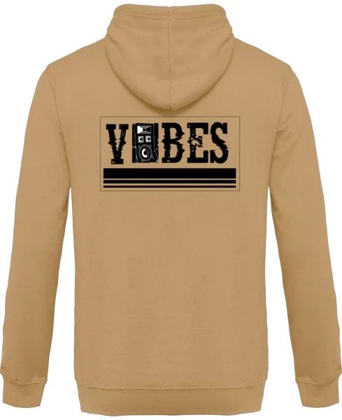 Sweat Beige à Capuche Vibes Teufeur