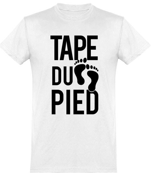 T-shirt blanc  Tape du Pied Teufeur